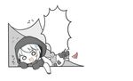  bad_id bad_pixiv_id blush chibi climbing exploitable hood jacket kantai_collection o_o open_mouth re-class_battleship shinkaisei-kan short_hair silver_hair smile tail template yuasan 