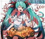  bad_id bad_pixiv_id character_name erere green_eyes green_hair hatsune_miku long_hair one_eye_closed open_mouth skirt solo twintails very_long_hair vocaloid 