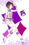  bad_id bad_pixiv_id bird boots gradient_hair green_eyes kurun multicolored_hair penguin pretty_(series) pretty_rhythm pretty_rhythm_rainbow_live purple_hair shirako_miso short_hair skates suzuno_ito thigh_boots thighhighs 