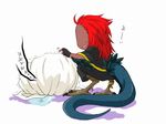  bajiru_(reizoku_ichiba) basilisk blanket chibi comforting misutoretto_(reizoku_ichiba) monster_boy reizoku_ichiba snake_tail suzuhiko tail talons 