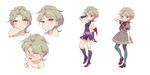  blonde_hair character_sheet dio_brando dress genderswap genderswap_(mtf) jojo_no_kimyou_na_bouken magical_girl pantyhose red_eyes tenya_mizuki 