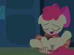  apple_bloom_(mlp) blush cub dtcx97 equine female friendship_is_magic fur hair horse mammal my_little_pony pony pussy pussy_juice red_hair yellow_fur young 