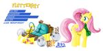 cutie_mark equine female fluttershy_(mlp) friendship_is_magic hamster horse kart mammal my_little_pony pegasus pony rodent scarf smile vehicle wheels wings 