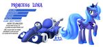  cutie_mark equine female friendship_is_magic horn horse kart mammal my_little_pony pony princess_luna_(mlp) smile vehicle wheels winged_unicorn wings 