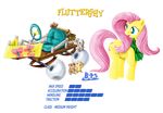  blue-paint-sea cutie_mark equine female fluttershy_(mlp) friendship_is_magic hamster horse kart mammal my_little_pony pegasus pony rodent scarf smile vehicle wheels wings 