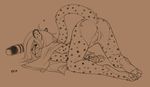  ass_up butt cheetah feline female fluff-kevlar mammal mihari monochrome nude presenting presenting_hindquarters pussy solo 