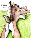  breasts butt cervine deer female mammal nude pussy side_boob wookiee_(artist) 