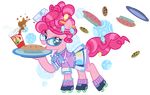  alpha_channel balloon blue_eyes bracelet clothing drink equine eyewear female friendship_is_magic glasses gummy_(mlp) hair hairpin horse jewelry looking_at_viewer mammal my_little_pony pencil pie pink_hair pinkie_pie_(mlp) pixelkitties plain_background plate platter pony rollerskates skirt soda solo transparent_background 