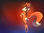  aviator_hat awesomenauts butt canine female fox hand_on_hip lonbluewolf looking_at_viewer looking_back mammal nude penny_fox presenting presenting_hindquarters solo wide_hips 