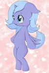  abstract_background blue_eyes blue_fur blue_hair cub equine female feral friendship_is_magic fur hair horn horse mammal my_little_pony navel princess_luna_(mlp) side_view solo standing winged_unicorn wings young zokkili 