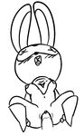  blush boots breasts cooltime-fooltime eyes_closed female lagomorph mammal mira_(animal_crossing) monochrome nintendo rabbit vaginal video_games 