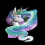  equine female friendship_is_magic horn horse macro mammal micro my_little_pony pony princess princess_celestia_(mlp) royalty smile solo unicorn 