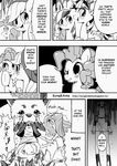  canine clothing comic cutie_mark dialog dog english_text equestria_girls equine female fluttershy_(eg) fluttershy_(mlp) freckles friendship_is_magic gintama greyscale hat horn horse human humor mammal monochrome my_little_pony parody pinkie_pie_(mlp) pony rainbow_dash_(mlp) sadaharu sung_and_ama sunset_shimmer_(eg) text twilight_sparkle_(mlp) winged_unicorn wings 