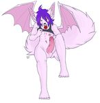  anthro balls bat bottomless candy clothed clothing erection half-shirt humanoid_penis licking lollipop looking_at_viewer male mammal navel_piercing nipple_piercing nipples penis piercing seated skimpy solo spix tongue tongue_out wings zoqi 
