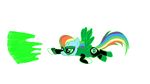  blue_fur bronyboy clothing equine female feral flying friendship_is_magic fur green_eyes green_lantern green_lantern_(series) hair horse lantern_corps mammal mask multi-colored_hair my_little_pony pegasus pony rainbow_dash_(mlp) rainbow_hair solo wings 