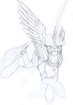  black_and_white clothing cutie_mark equine female friendship_is_magic horn horse jewelry legwear lingerie longinius looking_at_viewer lying mammal monochrome my_little_pony necklace pony saddle solo stockings twilight_sparkle_(mlp) winged_unicorn wings 