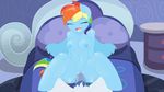  animated bed breasts condom equine erection eyes_closed female friendship_is_magic hair horse lying male mammal multi-colored_hair my_little_pony nightstand on_back pegasus penetration penis pillow pony rainbow_dash_(mlp) sex soarin_(mlp) straight swissleos vaginal vaginal_penetration wings wonderbolts_(mlp) 