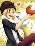  affection braixen canine duo fennec fox hug human mammal nintendo pok&#233;mon pok&eacute;mon trainer unknown_artist video_games 