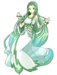  :o bad_id bad_pixiv_id crown dress forehead green_eyes green_hair long_hair richea_spodune solo sudachips tales_of_(series) tales_of_hearts very_long_hair white_background white_dress 