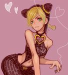  bad_id bad_pixiv_id blonde_hair green_eyes heart heart_of_string jojo_no_kimyou_na_bouken kuujou_jolyne maca midriff solo stone_ocean 