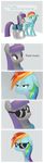  clothed clothing comic cutie_mark dialog duo english_text equine eyewear female friendship_is_magic glasses hair horse humor mammal maud_pie_(mlp) multi-colored_hair my_little_pony pegasus plain_background pony purple_hair rainbow_dash_(mlp) rainbow_hair sunglasses text twitchykismet wings 