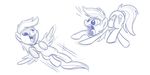  equine female feral flying friendship_is_magic hair horse looking_at_viewer mammal monochrome my_little_pony open_mouth pegasus plain_background pony rainbow_dash_(mlp) sibsy sketch smile solo surprise tongue white_background wings 