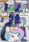  comic dialog english_text equine female feral friendship_is_magic furseiseki_(artist) horn horse human male mammal my_little_pony pony princess_celestia_(mlp) princess_luna_(mlp) text winged_unicorn wings 