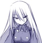  bad_id bad_pixiv_id character_request ikune_juugo long_hair looking_at_viewer monochrome simple_background solo upper_body white_background 