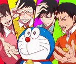  4boys black_hair doraemon doraemon_(character) glasses gouda_takeshi honekawa_suneo minamoto_shizuka motsu_(f0204) multiple_boys nobi_nobita short_hair tears twintails 