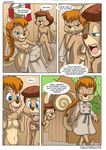  breasts brown_fur chip_&#039;n_dale_rescue_rangers chip_'n_dale_rescue_rangers chipmunk clothing comic dialog disney dress female fur mammal palcomix pussy rodent squirrel tammy_squirrel text 