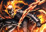  chain fire ghost_rider hellshock motorcycle skull weapon 