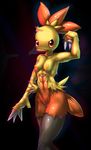  abs angry anthro avian beak bird breasts chicken claws combusken elpatrixf feathers female looking_at_viewer muscles muscular_female nintendo nipples nude pok&#233;mon pok&eacute;mon pussy raised_arm sharp_claws solo standing video_games wide_hips 