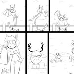  angry antlers breasts cervine clothing comic deer female frown horn lagomorph lake male mammal pier rabbit seaside shorts slypon teasing unamused water 