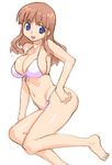  bikini blue_eyes breasts brown_hair character_request hirose_(mokiki) large_breasts source_request swimsuit 