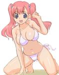  bikini blue_eyes breasts hinata_natsumi hirose_(mokiki) keroro_gunsou large_breasts pink_hair swimsuit twintails 