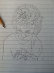  afro deadskull drawing eyewear food lined_paper pencil pizza sketch 