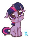  female friendship_is_magic frown fur hair horn horse looking_at_viewer mammal mrs1989 multi-colored_hair my_little_pony pony purple_eyes purple_fur purple_hair solo twilight_sparkle_(mlp) unicorn 