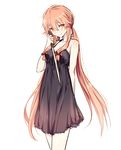  bad_id bad_pixiv_id black_dress blush dress gasai_yuno holding holding_knife holding_weapon knife long_hair mery_(apfl0515) mirai_nikki pink_hair smile solo twintails very_long_hair weapon white_background yandere 