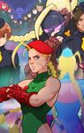  ahoge antenna_hair aprile back_cutout beret blonde_hair blue_eyes braid brown_eyes cammy_white collage crack dark_skin decapre enero fevrier fingerless_gloves garrison_cap gloves green_leotard hat huge_ahoge jianyu juli juni leotard marz_(street_fighter) mask mask_removed md5_mismatch michael_mayne multiple_girls muscle necktie noembelu pink_hair red_hair resized ribbed_leotard ringlets salute santamu satsuki_(street_fighter) scar shadaloo_dolls shoulder_pads skull street_fighter street_fighter_ii_(series) street_fighter_zero_(series) turtleneck twin_braids upscaled xiayu 