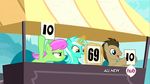  animated doctor_whooves_(mlp) equine friendship_is_magic horn horse lyra_heartstrings_(mlp) magic mammal my_little_pony number pony score sign smile unicorn vote 