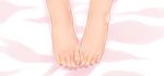  barefoot close-up dakimakura feet feet_only head_out_of_frame okina_ika saki solo toenails toes usuzumi_hatsumi 