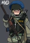  :&lt; ammunition_pouch androgynous as_val assault_rifle blonde_hair blue_eyes body_armor gun helmet kevlar_vest load_bearing_vest lvi original pouch radio rifle russia shaded_face short_hair simple_background solo suppressor tactical_clothes weapon 