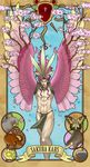  akamushi_(clam_hunter) art_nouveau bug butterfly cherry_blossoms flower insect jojo_no_kimyou_na_bouken kars_(jojo) long_hair male_focus octopus pink_hair purple_hair red_stone_of_aja solo squirrel tree wings 