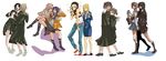  blonde_hair chin_rest closed_eyes comforting crossover forehead fujino_shizuru fukuzawa_yumi ga-rei ga-rei_zero hand_on_head highres isayama_yomi kannagi kimura_takako kuga_natsuki legs long_image maria-sama_ga_miteru matsudaira_touko mizuno_youko mochako_(motyako) multiple_girls my-hime ookouchi_shino satou_sei tsuchimiya_kagura wide_image yuri 