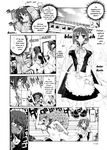  2girls comic greyscale hard_translated highres hisui inui_arihiko kohaku long_sleeves monochrome multiple_girls shaa translated tsukihime 