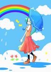 artist_request higurashi_no_naku_koro_ni rainbow solo sonozaki_mion umbrella 
