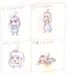  albatrosicks artist_request chibi crown dress keychain miko+resurrection pink_hair sketch traditional_media translated yukkuri_shiteitte_ne 