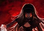  akemi_homura black_hair blackrabbitsoul blood bloody_tears dress funeral_dress homulilly kyubey long_hair mahou_shoujo_madoka_magica mahou_shoujo_madoka_magica_movie red_eyes spoilers 