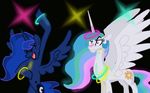  animated blue_fur blue_hair crown cutie_mark disco_lights equine eyes_closed female feral fmayang friendship_is_magic fur glowstick hair horn long_hair loop mammal multi-colored_hair my_little_pony open_mouth princess_celestia_(mlp) princess_luna_(mlp) white_fur winged_unicorn wings 