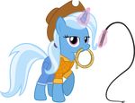  alpha_channel blue_fur cowboy_hat equine female feral friendship_is_magic fur hair hat horn mammal my_little_pony purple_eyes rope trixie_(mlp) two_tone_hair unicorn whip zacatron94 